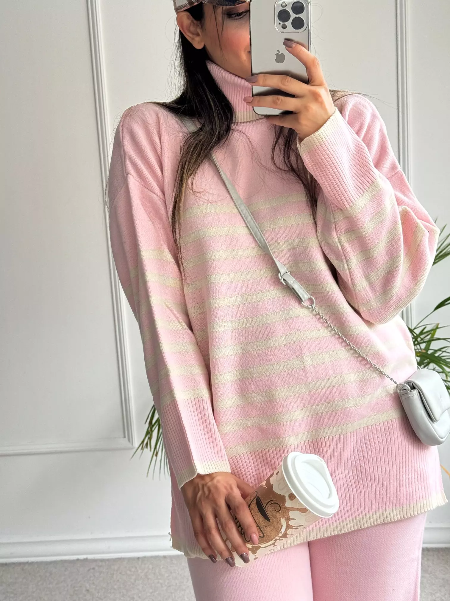 ست مانتو شلوار بافت نیکی